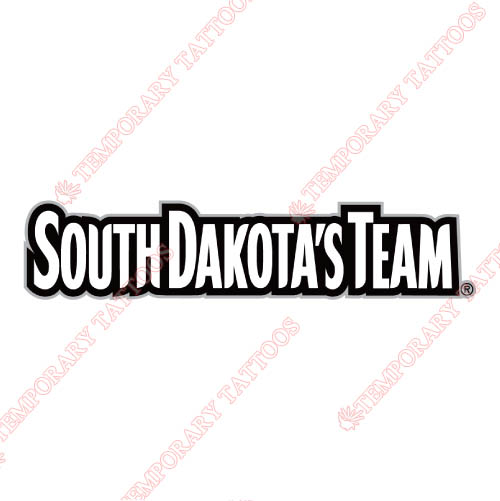 South Dakota Coyotes Customize Temporary Tattoos Stickers NO.6210